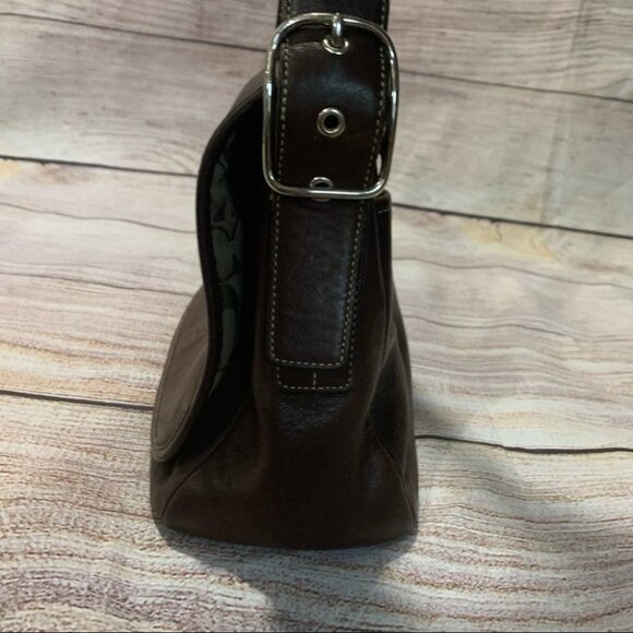 Coach Brown Leather Legacy Crossbody Purse - Picture 8 of 15